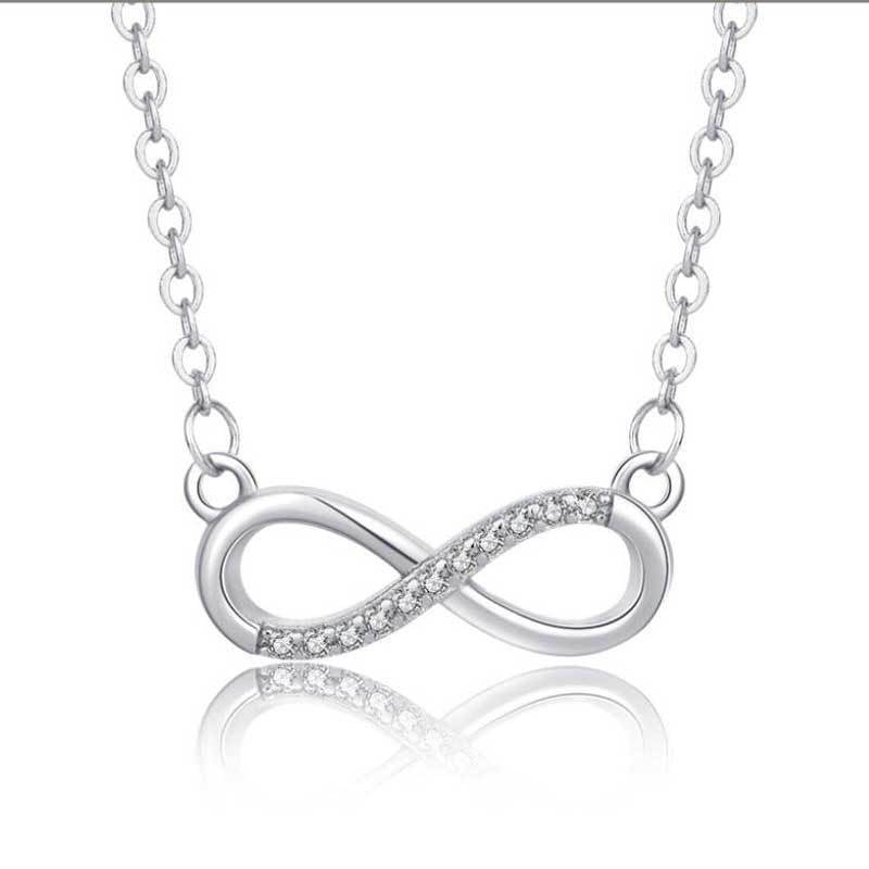 Infinity Pendant Necklace for Women Mother and Daughter