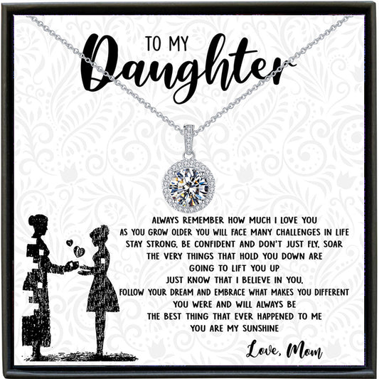 Zircon Pendant Necklace for Women Gifts To My Daughter