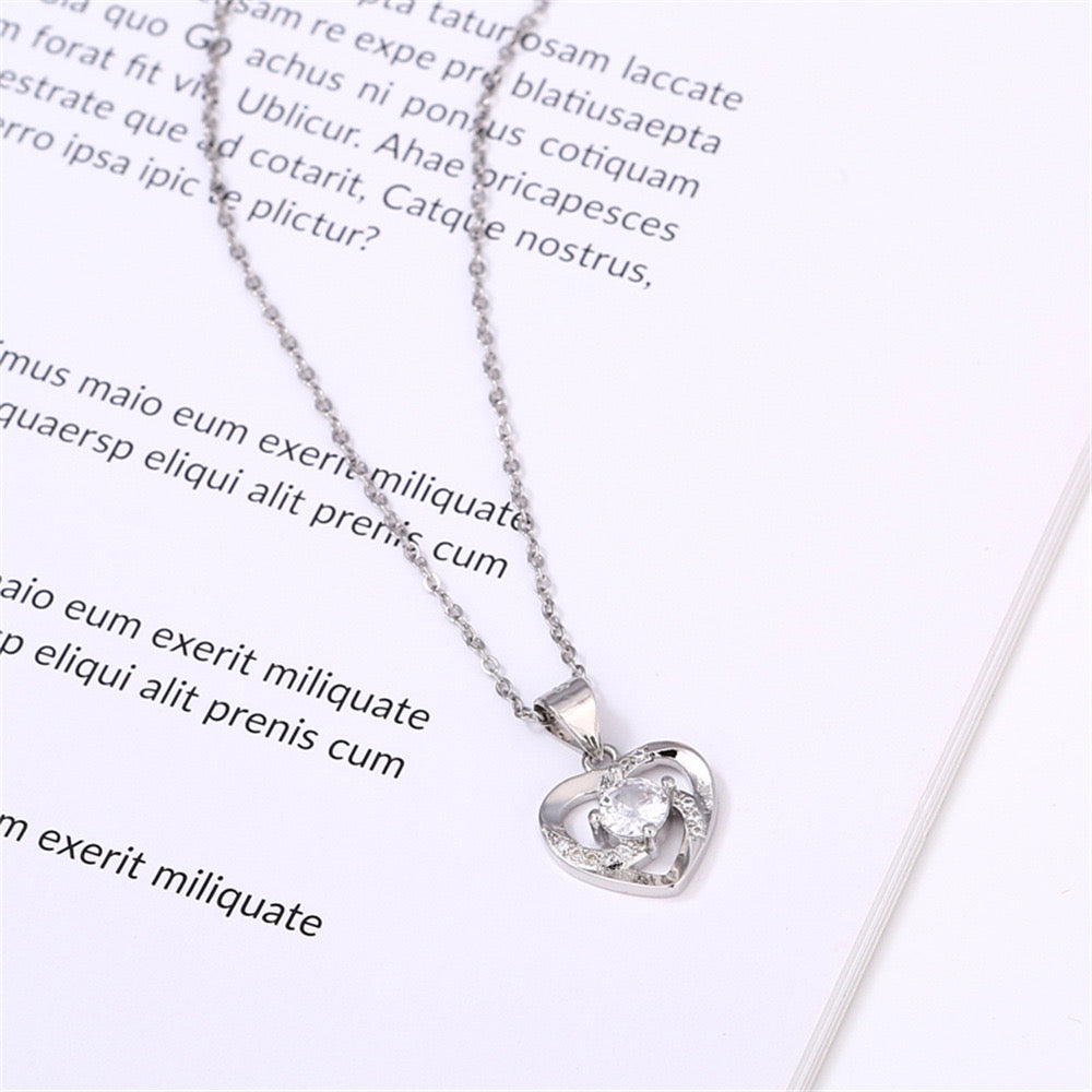 Eternal Heart Necklace for Women Gifts To My Granddaughter