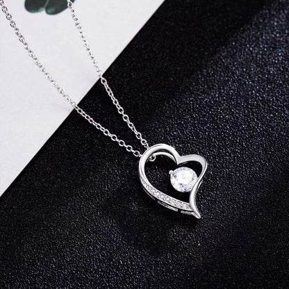 Sparkling Heart Necklace for Women Gifts To My Daughter