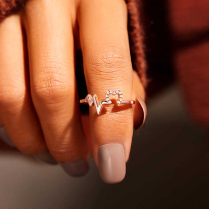 Heartbeat Faith Hope Love Ring