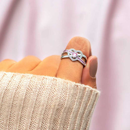 Infinity Heart Love Knot Ring