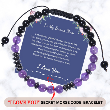 I Love You Morse Code Bracelet,Secret Message Bracelet For Women