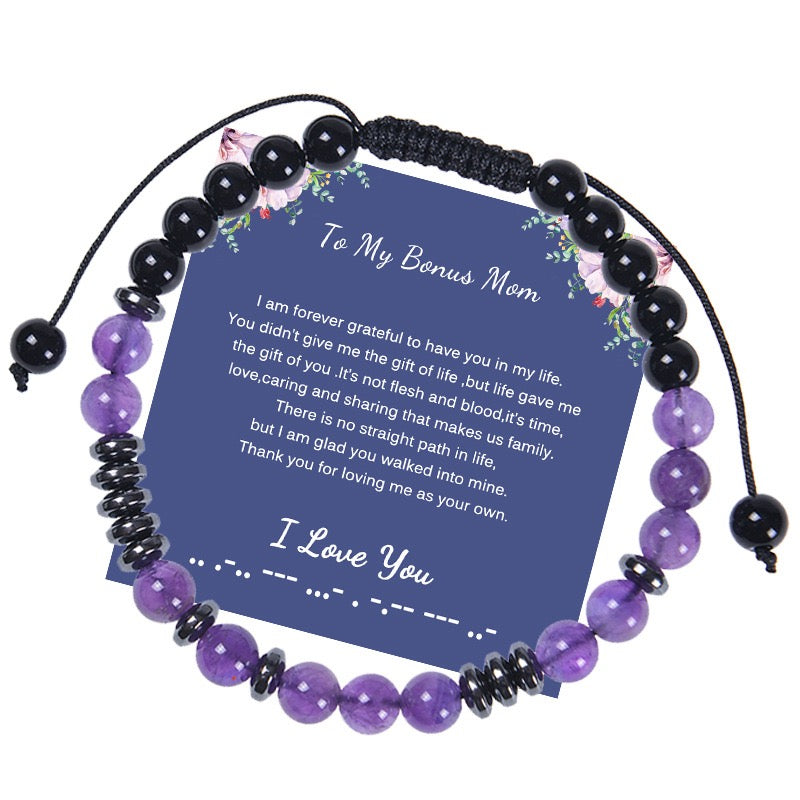 I Love You Morse Code Bracelet,Secret Message Bracelet For Women