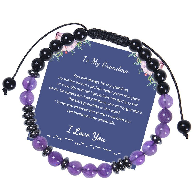 I Love You Morse Code Bracelet,Secret Message Bracelet For Women